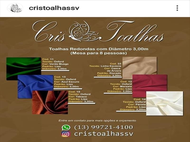 Locação de Toalhas novas, adamascadas, bem cuidadas e lindas para tornar seu evento ainda mais elegante!