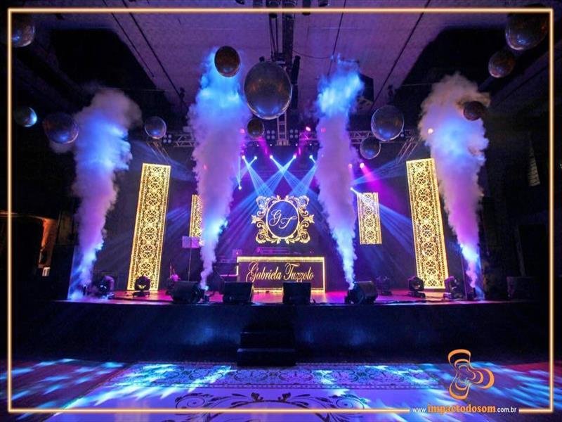 DJ, som e iluminação com opção exclusiva Shiny Ball Impacto do Som e o menor preço Dinda Shop!