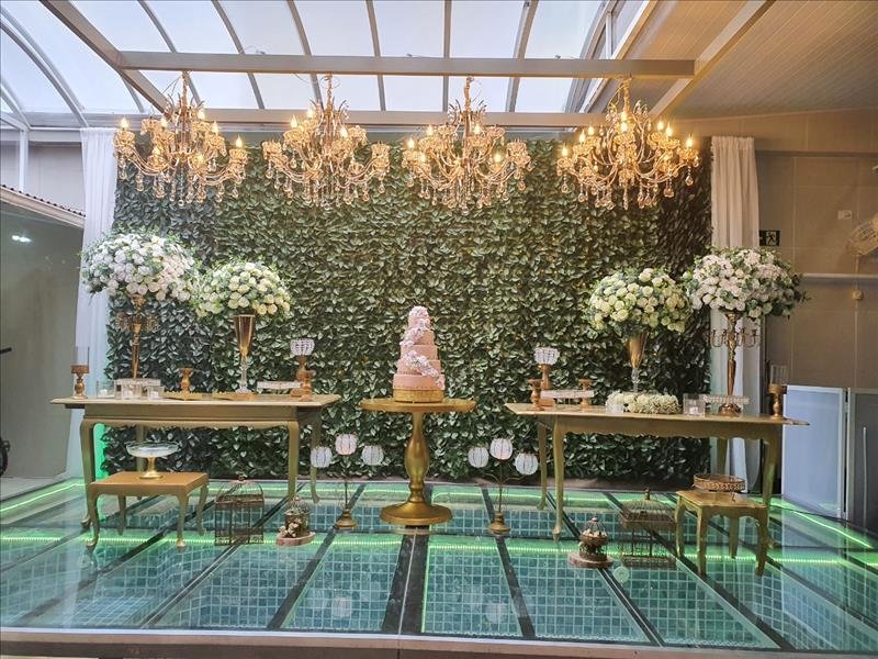 Locação de Espaço para Eventos, com opção com mobiliário Tiffany, som, iluminação e pista paris incluso!!! MENOR PREÇO EXCLUSIVO DINDA SHOP!